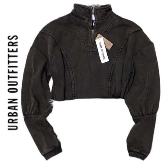 NEW Out From Under UO Urban Outfitters Vera Quarter-Zip Sweatshirt S - Picture 1 of 5